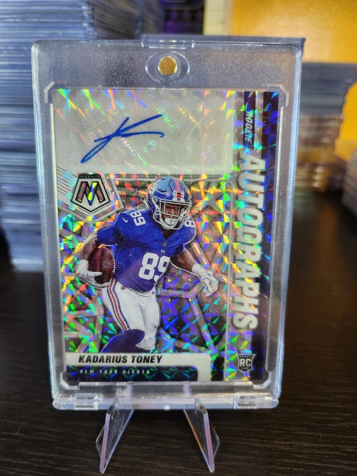 2021 Panini Mosiac Rookie Autographs Kadarius Toney New York Giants - Image 1 of 2