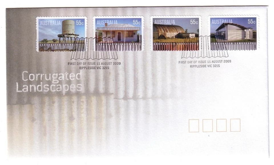 2009 FDC Australia. Corrugated Landscapes. P&S. Pict.FDI "RIPPLESIDE" - Image 1 of 1