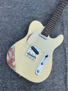Factory Direct 6-string Electric Guitar Retro Old Alder Body, Yellow Matte Paint - Picture 1 of 12