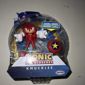 Sonic The Hedgehog Modern Knuckles with Star Spring Action Figure 4" Toy Jakks - Picture 1 of 4