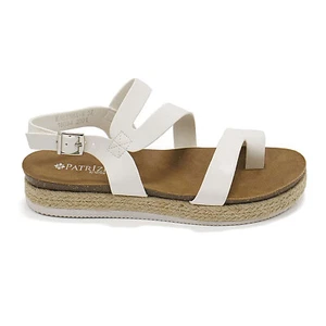 Women Patrizia Kalissa White Espadrille Platform Sandals with Toe Loop - Picture 1 of 5