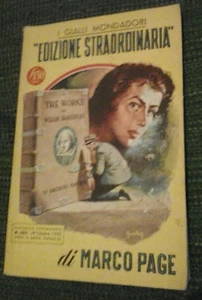 EDIZIONE STRAORDINARIA - MARCO PAGE - Imagen 1 de 1