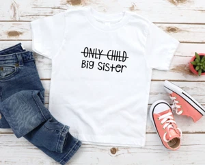 Camiseta Hermano Mayor, Hijo Único Nueva Madre, Anuncio de Nacimiento Niños Niños - Imagen 1 de 6