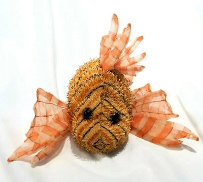 Ganz Lionfish Plush Stuffed Animal Used No Code 8 Inches Long - Image 1 of 4