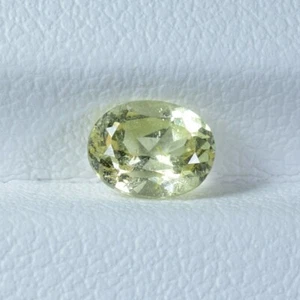 1.00 ct BEST GRADE SILKY LIME YELLOW / NATURAL CHRYSOBERYL - Oval Gemstone !! - Picture 1 of 2