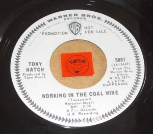 TONY HATCH - WORKING IN THE COAL MINE - I DIDN'T KNOW / LISTEN - MOD LATIN JAZZ - Picture 1 of 2