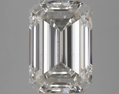 Lab Grown 5.05 Ct EMERALD Cut IGI Certified CVD Diamond G Color SI1 Clarity - Image 1 of 4