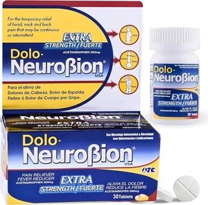 Dolo Neurobion 30 Compresse - Antidolorifico, Riduttore Febbre, Forza Extra, Fuerte - Foto 1 di 7