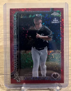 2025 Topps Pro Debut Nick McLain RC Red Refractor #'d /5 White Sox - Bild 1 von 2