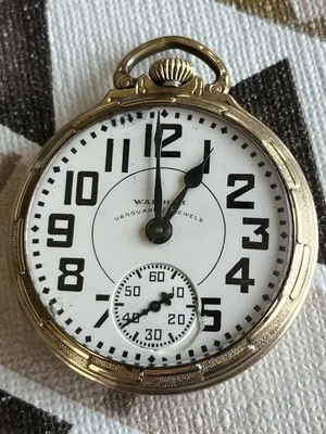 1932 23J 16S Waltham Vanguard Model 1908 Serial #27710823 RRG Pocket Watch - Image 1 of 4
