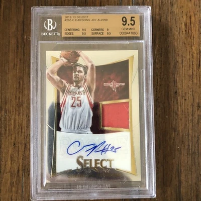 Parche Panini Select Rookie Auto 2012-13 #265 Chandler Parsons #/299 BGS 9,5 gema Foto 1 de 2