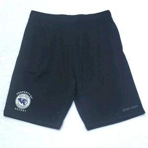 TEAM ISSUED Bauer High Point Panthers college hockey black shorts Men's LARGE L - Picture 1 of 7