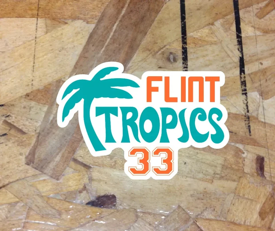 Flint Tropics 33 Sticker Semi-Pro Funny Will Ferrell Parody Shape Cut Sticker 5" - Image 1 of 1