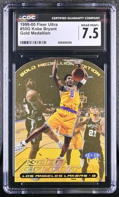 1999-00 Fleer Ultra Kobe Bryant #50G Gold Medallion Edition Die-Cut CGC 7.5 - Image 1 of 2
