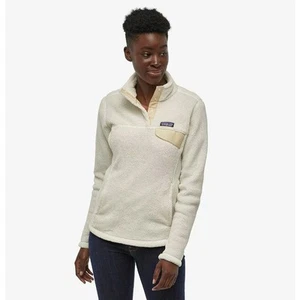 PATAGONIA Re-Tool Snap-T Fleece Pullover Raw Linen White X Dye Women's M - Picture 1 of 15