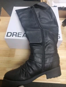 NEW IN BOX - Women’s Dream Paris Boots Zip Tall Soft - Black - Women Size 12 W - Picture 1 of 5