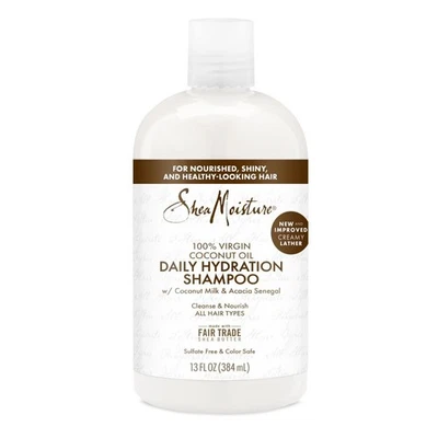 SheaMoisture Daily Hydration Shampoo 100% Virgin Coconut Oil for All Hair... - Image 1 of 4