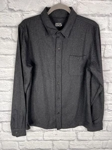 NATIVE YOUTH Men's Black Wool Button Down Shirt NWOT Medium - Picture 1 of 5