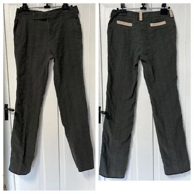 Sita Murt Textured grey cotton blend trousers size 12 - Image 1 of 4