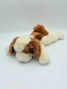 TY Beanie Buddy Patches Dog Plush Brown White Spot 1995 - 16" - Picture 1 of 9