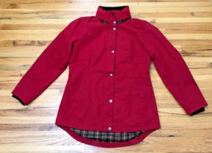 Pendleton Rain Coat Women's S Red Long Sleeve Stand-Up Collar Polyester Blend - Picture 1 of 6