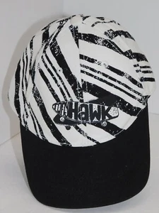 Tony Hawk Hat White Black OSFA Embroidered Bill Skate Boarder Cap - Picture 1 of 12