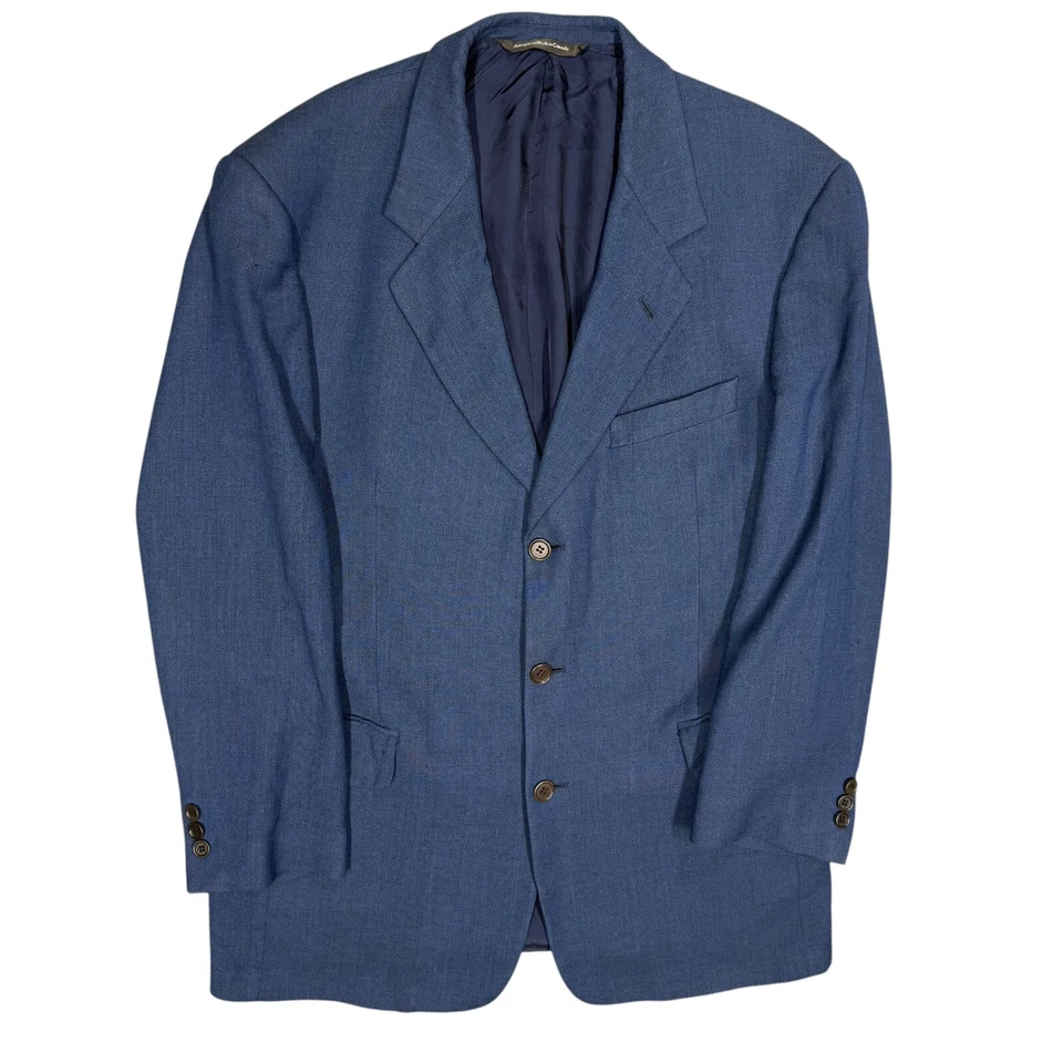 Ermenegildo Zegna Textured Fabric Sport Coat Blazer Italy 42R - Imagem 1 de 4