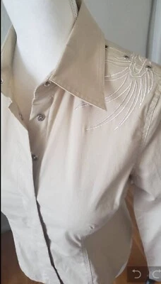 Blusa bordada manga larga Ideology para mujer talla 6 Foto 1 de 4