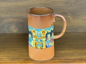 Antique Prattware Terracotta Pitcher Jug "Turkish Smokers" F.R. Pratt (As-Is) - Picture 1 of 14