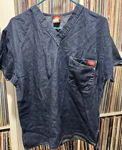 Dickies Demin Style Scrub Top Gr. Small Dunkelblau Unisex - Bild 1 von 4