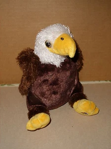Ganz WEBKINZ HM214 BROWN WHITE AND YELLOW EAGLE Plush Stuffed Animal NO CODE - Picture 1 of 4