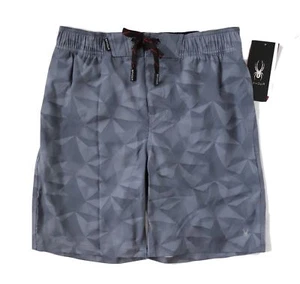 Spyder - Men's M - NWT$70 - 9" Siver Gray Geo Printed Logo Board Shorts - Bild 1 von 3