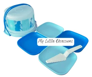 Tupperware NEW Kids Disney Frozen 2 Tupper Toys Mini Cake Taker & Plates Set - Picture 1 of 5