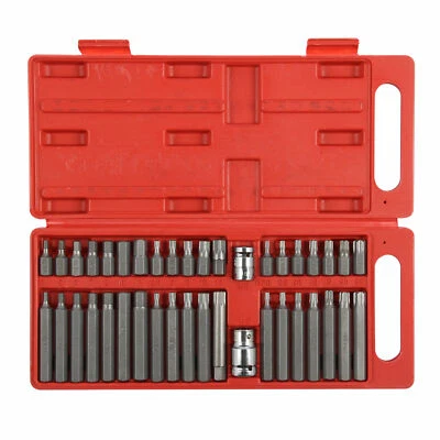 40 PIECE HEX STAR TORX SPLINE SOCKET BIT SET TOOL KIT GARAGE TOOLS EQUIPMENT - Image 1 of 3