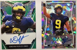 2 2020 Leaf Donovan Peoples-Jones Auto Metal Draft BA-DPJ /30 PA-DPJ /20 - Bild 1 von 2