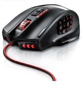 TITANWOLF - High Performance Wired Laser Gaming Mouse, 16000 DPI 18 Buttons - Picture 1 of 7