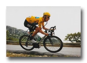 FOTO 12X8 FIRMADA A MANO POR BRADLEY WIGGINS - TOUR DE FRANCE - AUTÓGRAFO DE CICLISMO. - Imagen 1 de 1