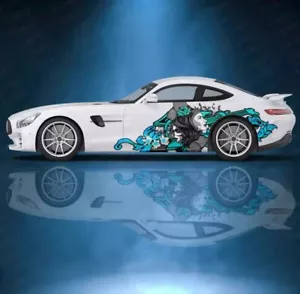 Custom Geisha Livery Racing Side Wrap; JDM Inspired Geisha Custom Decal Side - Foto 1 di 1