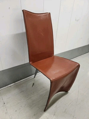 Итальянские современные кожаные стулья Ed Archer от Philippe Starck для Driade, 1980-е - Изображение 1 из 4