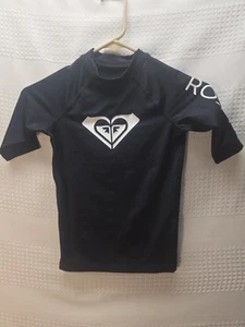 Roxy Swim Top Girls Size 7 Black - Picture 1 of 6