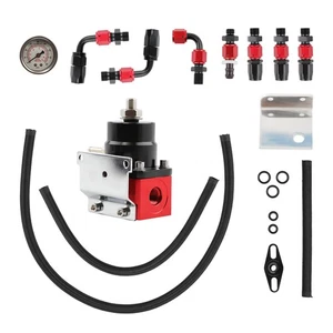 Universal einstellbar 0–140 psi Kraftstoffdruckregler, schwarz +AN 6 Anschlussen - Picture 1 of 12