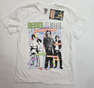 Camiseta Comida Chatarra Niños Star Wars Rebels Nueva con Etiquetas Pequeña (6/7) Luke Leia Han Chewbacca Foto 1 de 3