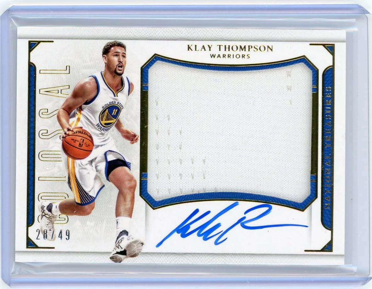 Klay Thompson Autographed Basketball Trading Cards & Accessories