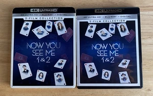 Now You See Me 1 & 2 Film Collection 4K Ultra HD + Blu-Ray W/ OOP Slipcover RARE - Picture 1 of 8
