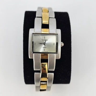 Reloj para mujer Bijoux Terner 22 mm esfera gris dos tonos pulsera correa 6" batería nueva Foto 1 de 4