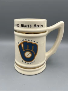 1982 World Series Milwaukee Brewers vs St. Louis Cardinals Keramik Bierstein - Bild 1 von 7