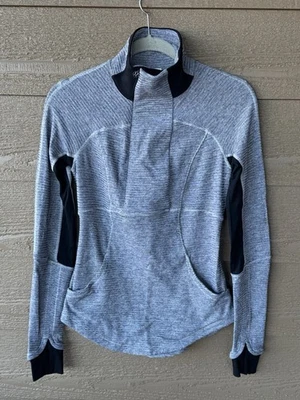 Top Pullover Lululemon Base Runner 1/2 Cremallera Para Mujer Espiga Simulado Talla 4 #292 Foto 1 de 3