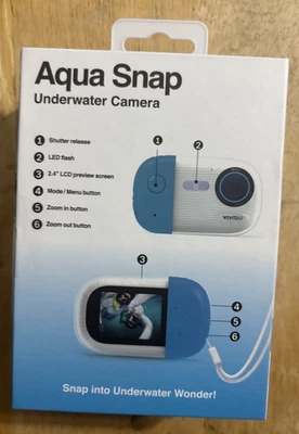 Cámara subacuática Vivitar Aqua Snap (VE050-NOC)... ¡ENVÍO Y DEVOLUCIÓN GRATUITOS! Foto 1 de 2