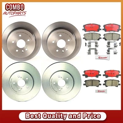 Juego de pastillas de freno de disco delanteras traseras rotor de freno de disco para Toyota Highlander 2006-2007 Foto 1 de 4