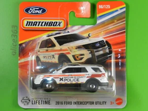 MATCHBOX 2025 - 2016 Ford Interceptor Utility - 96 - Nuovo In OVP - Foto 1 di 1